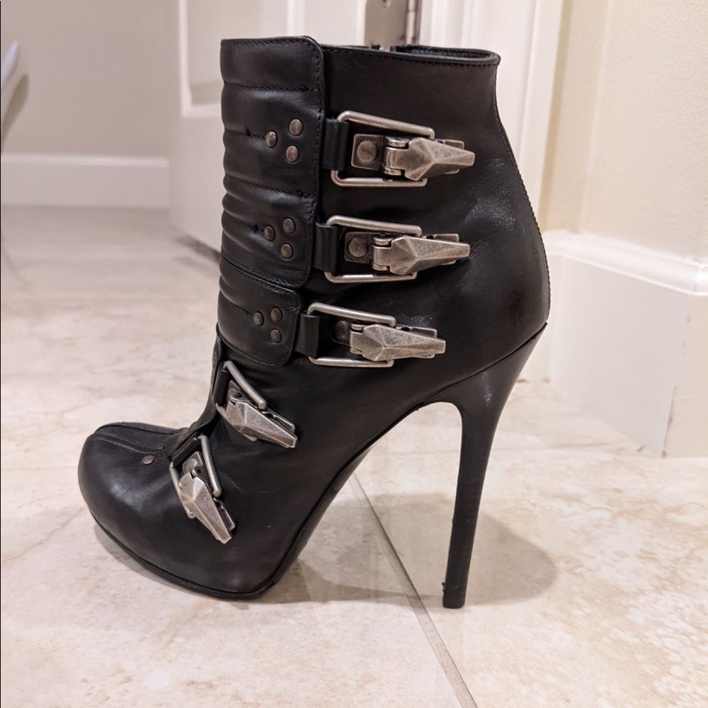 Authentic Alexander McQueen Black leather boots